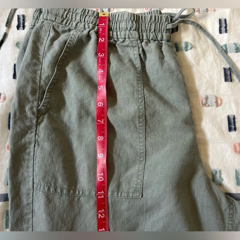 🖤J.Crew Seaside Linen Blend Pants – Faded Pistachio | Size L - Picture 14 of 14